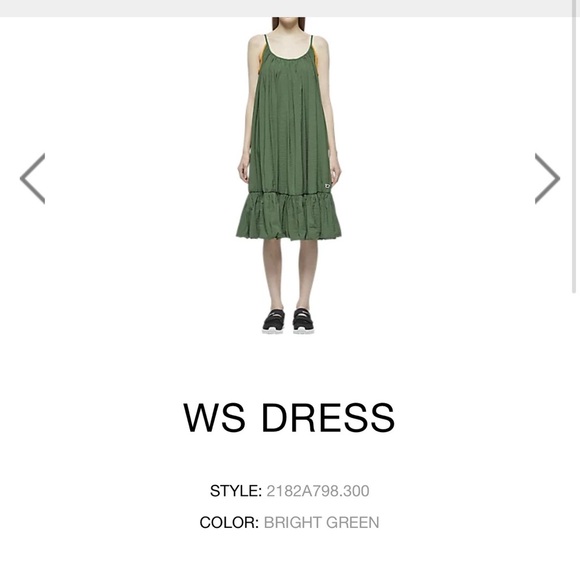 Onitsuka Tiger by Asics Green Ruffled Tiered Sundress - Picture 2 of 8